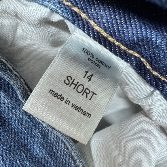 M Jeans by Maurices Womens 14 Short Wide Leg High Rise‎ Cropped Jeans Raw Hem - Picture 5 of 9